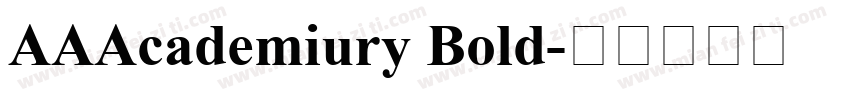AAAcademiury Bold字体转换